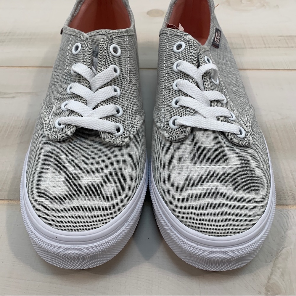 NEW Van’s Off The Wall Canvas Gray Sneakers 9 - Picture 6 of 8